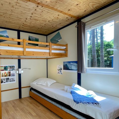 Chalet 5 persons - Chalet Tahiti 4/5p - 2 Bedrooms - TV - Air conditioning
