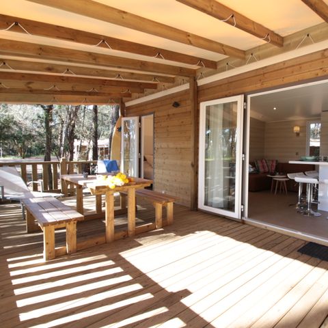 Lodge 4 persons - Cottage Patio "Forest view" 4p - 2 bedrooms - TV - Air conditioning