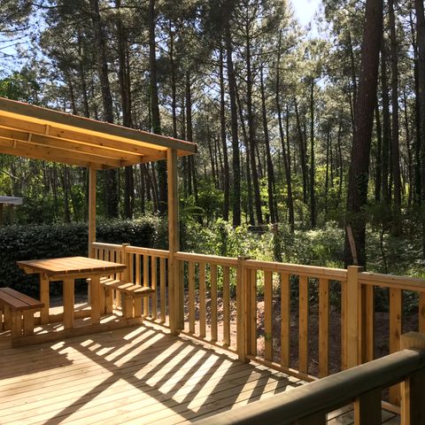 Lodge 4 persons - Cottage Patio "Forest view" 4p - 2 bedrooms - TV - Air conditioning