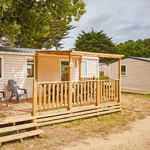Mobile home 6 persons - Mobile home | Comfort | 3 Bedrooms | 6 Pers | Raised terrace | Air conditioning | TV