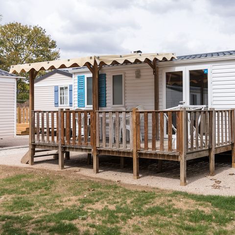 Mobile home 4 persons - Mobile home | Comfort XL | 2 Bedrooms | 4 Pers. | Raised terrace | Air conditioning | TV