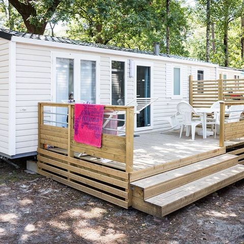 Mobile home 4 persons - Mobile-home | Comfort | 2 Bedrooms | 4 Pers. | Terrace with lift, not covered