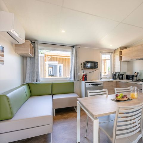 Mobile home 6 persons - Mobile-home | Premium | 3 Bedrooms | 6 Pers | Raised terrace | Air conditioning | TV