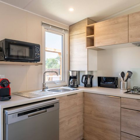 Mobile home 6 persons - Mobile-home | Premium | 3 Bedrooms | 6 Pers | Raised terrace | Air conditioning | TV