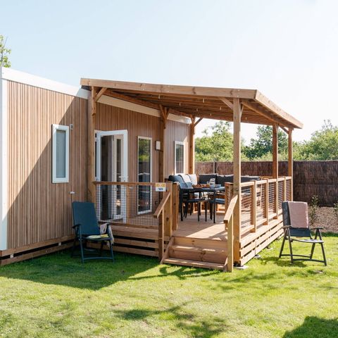 Mobile home 6 persons - Mobile-home | Premium | 3 Bedrooms | 6 Pers | Raised terrace | Air conditioning | TV