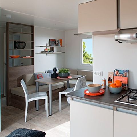 Mobile home 6 persons - Mobile-home | Comfort XL | 3 Bedrooms | 6 Pers | Raised terrace | Air conditioning | TV
