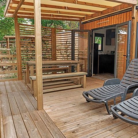 Mobile home 4 persons - Ultimate | 2 Bedrooms | 4 Pers | Covered Terrace | 2 bathrooms | Air conditioning | TV