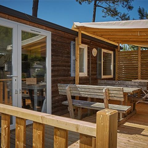 Mobile home 6 persons - Mobile-home | Comfort XL | 3 Bedrooms | 6 Pers. | Raised terrace | TV