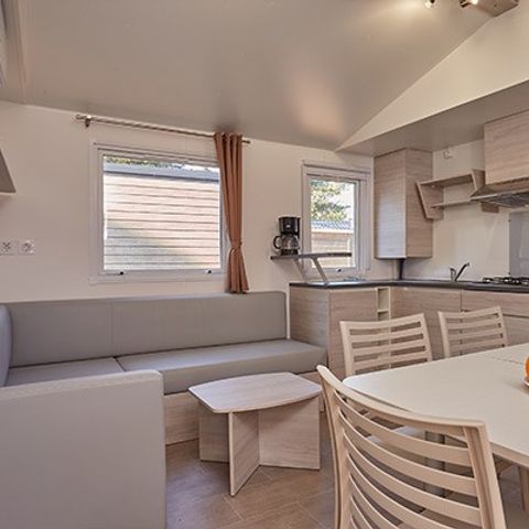 Mobile home 6 persons - Comfort | 3 Bedrooms | 6 Pers | Raised terrace | 1 Bathroom | Air conditioning | TV