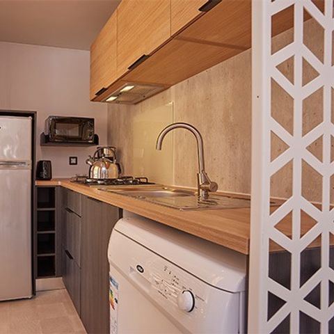 Mobile home 6 persons - Premium Exclusive | 3 Bedrooms | 6 Pers | Raised terrace | Jacuzzi | Air conditioning | TV