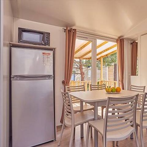 Mobile home 6 persons - Comfort | 3 Bedrooms | 6 Pers | Raised terrace | 1 Bathroom | Air conditioning | TV