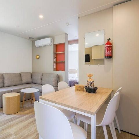 Mobile home 6 persons - Mobil-home | Ultimate | 3 Bedrooms | 6 Pers | Raised terrace | 2 bathrooms | Air conditioning | TV