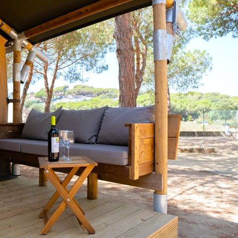 CANVAS AND WOOD TENT 4 people - Salguer Safari