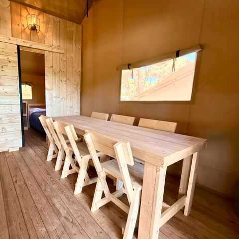 CANVAS AND WOOD TENT 5 people - Illa Roja Shop