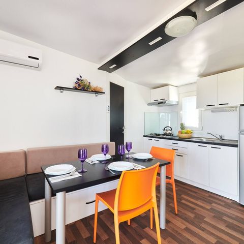 MOBILE HOME 4 people - Comfort | 2 Bedrooms | 4 Pers | Raised terrace | 2 bathrooms | Air conditioning | TV