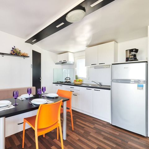 Mobile home 4 persons - Comfort | 2 Bedrooms | 4 Pers | Raised terrace | 2 bathrooms | Air conditioning | TV