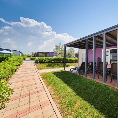 Mobile home 4 persons - Comfort | 2 Bedrooms | 4 Pers | Raised terrace | 2 bathrooms | Air conditioning | TV