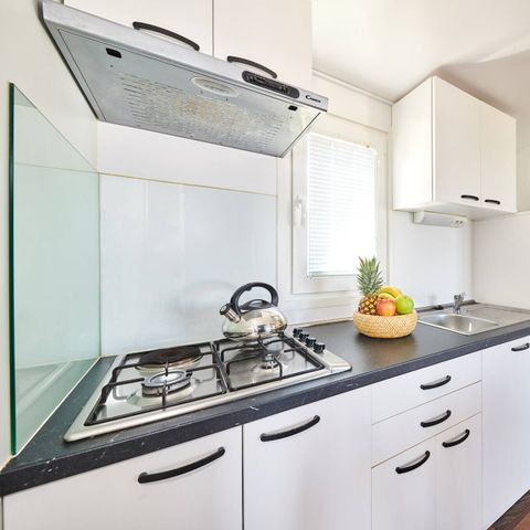 Mobile home 6 persons - Comfort | 3 Bedrooms | 6 Pers | Raised terrace | 2 bathrooms | Air conditioning | TV