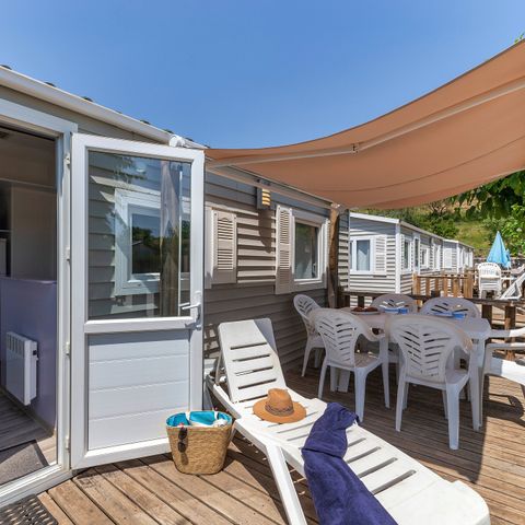MOBILE HOME 6 people - Classic | 2 Bedrooms | 4/6 Pers. | Raised terrace | Air-con.