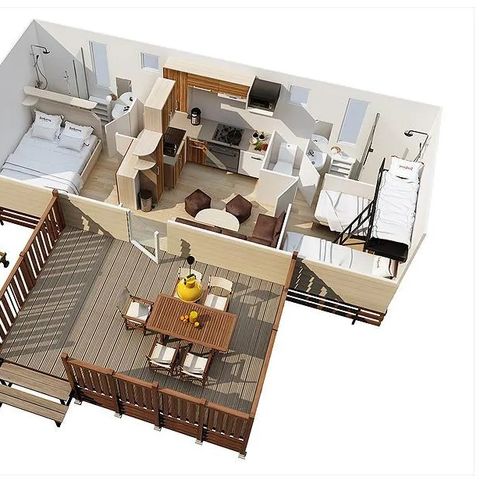 Mobile home 5 persons - SunLodge Maple (arrival Saturday)