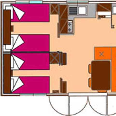 Mobile home 6 persons - SUNFLOWER SUITE