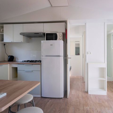 Mobile home 6 persons - Comfort | 3 Bedrooms | 6 Pers. |* Raised terrace | *1 Bathroom | Air-con.