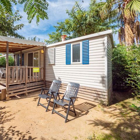 Mobile home 4 persons - Mobile-home | Comfort | 2 Bedrooms | 4 Pers. | Raised terrace | 1 Bathroom | Air-con.