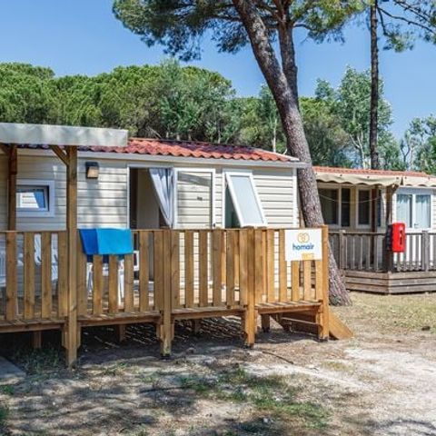 Mobile home 6 persons - Comfort | 2 Bedrooms | 4/6 Pers. | *Elevated terrace* | 1 Bathroom | Air-con.