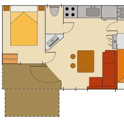 Mobile home 4 persons - Air conditioning