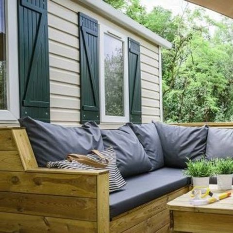 Mobile home 6 persons - Premium | 2 Bedrooms | 4/6 Pers. | Terrace Lounge | Air conditioning | TV