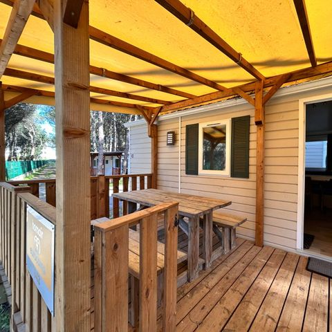 Mobile home 4 persons - Mobile-home | Comfort XL | 2 Bedrooms | 4 Pers. | Raised terrace | Air-con.