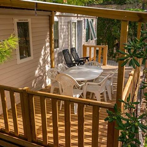 Mobile home 6 persons - Mobile-home | Comfort | 3 Bedrooms | 6 Pers. | Raised terrace | Air conditioning