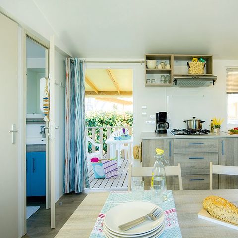 Mobile home 6 persons - Classic XL | 3 Bedrooms | 4/6 Pers. | Raised terrace | Air-con.