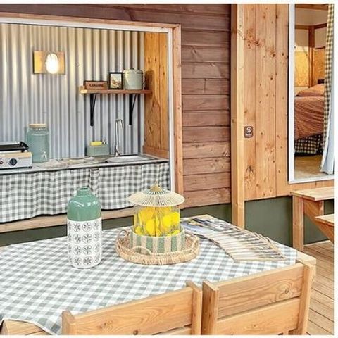 Tiny house 4 persons - Tiny House | 2 Bedrooms | 4 Pers | Raised terrace | 1 Bathroom | Air conditioning