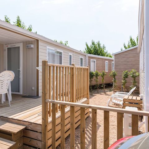 Mobile home 6 persons - Mobile-home | Comfort | 3 Bedrooms | 6 Pers. | Single terrace | Air-con.