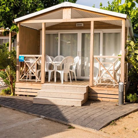 Mobile home 6 persons - Mobile-home | Comfort | 3 Bedrooms | 6 Pers. | Single terrace | Air-con.