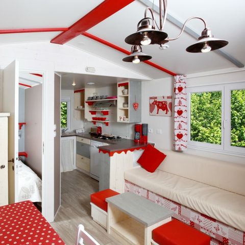 MOBILE HOME 5 people - Cabane du Jura 35 m² - air-conditioned 5 people