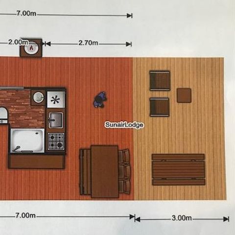 CANVAS AND WOOD TENT 5 people - SAFARI
