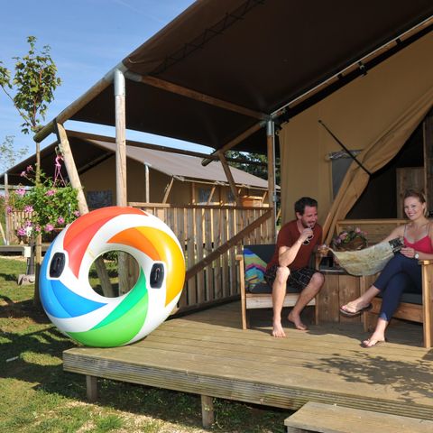CANVAS AND WOOD TENT 5 people - SAFARI