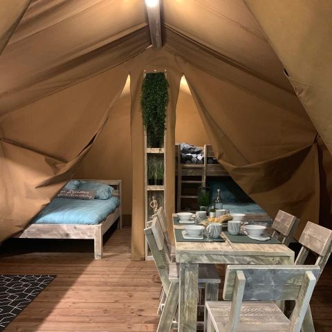 CANVAS AND WOOD TENT 5 people - KALAHARI without sanitary facilities