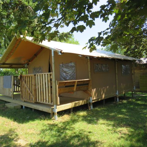 CANVAS AND WOOD TENT 5 people - KALAHARI without sanitary facilities