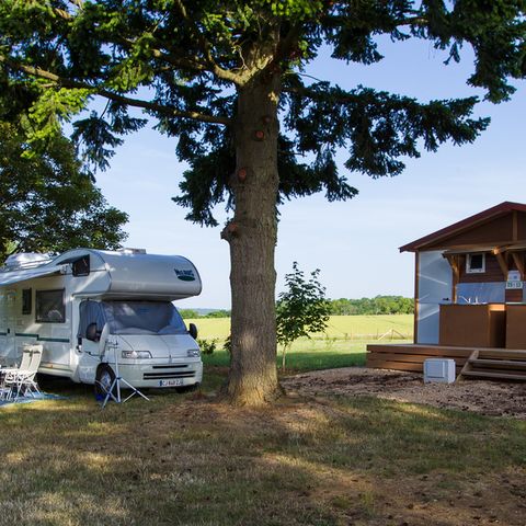 Pitch - Grand Confort pitch with private sanitary facilities