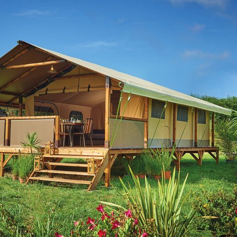 CANVAS AND WOOD TENT 7 people - Ciela Nature Lodge tent - 2 bedrooms - Fitted kitchen - Bathroom