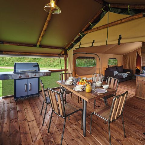CANVAS AND WOOD TENT 7 people - Ciela Nature Lodge tent - 2 bedrooms - Fitted kitchen - Bathroom