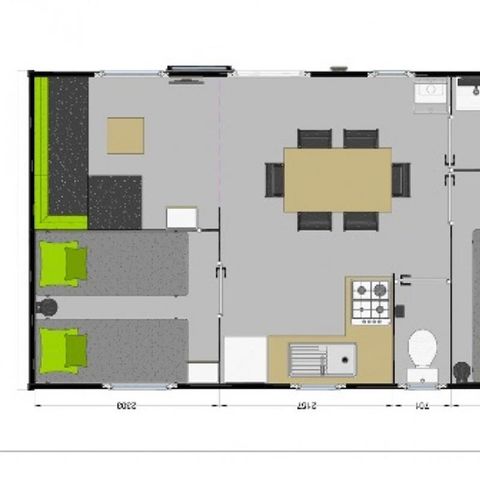 MOBILE HOME 6 people - MODULO Arrival Sunday