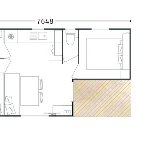 MOBILE HOME 6 people - Mobile-home BERGAME 4/6P 2 bedrooms