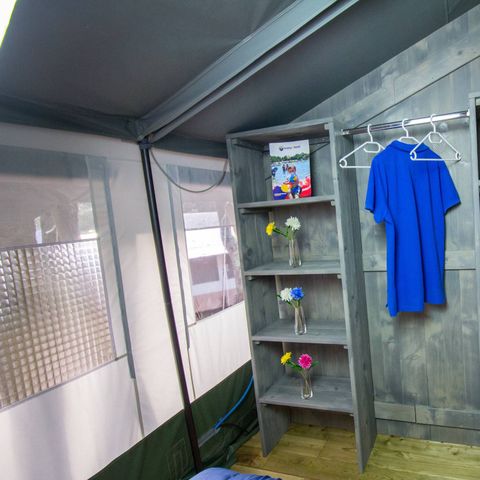 Canvas and wooden tent 5 persons - SAFARI (WITHOUT SANITARY FACILITIES)