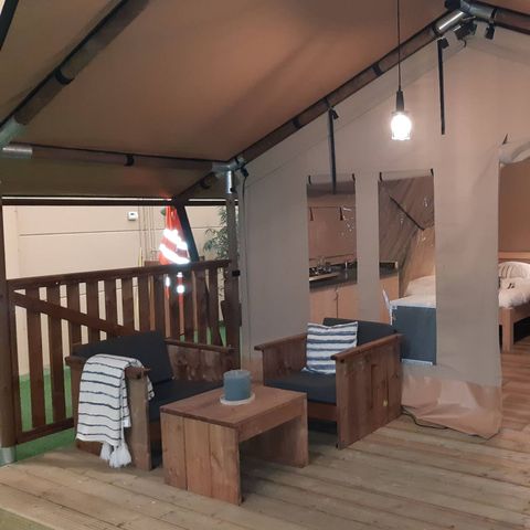 Canvas and wooden tent 5 persons - Safari tent Lodge (5P)