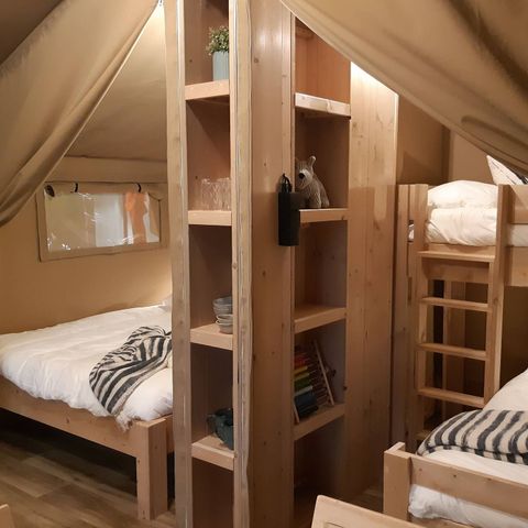 Canvas and wooden tent 5 persons - Safari tent Lodge (5P)