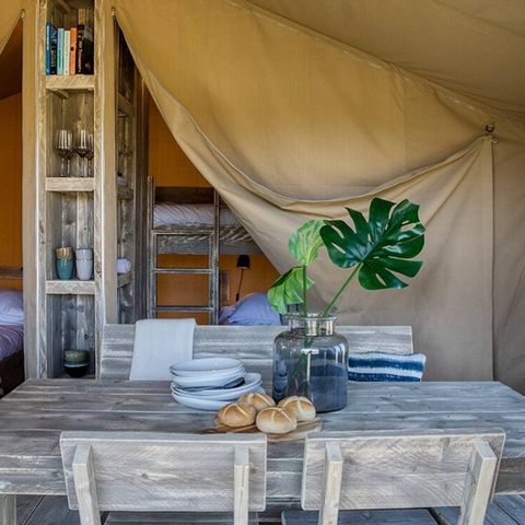 Canvas and wooden tent 5 persons - Safari tent Lodge (5P)